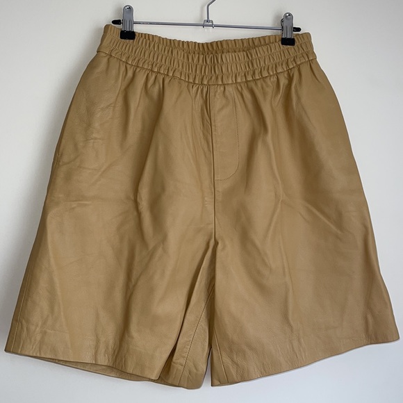 SEED | Leather Short in Fawn - Picture 9 of 10